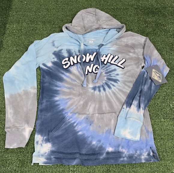 OHIOPYLE | 100% COTTON HOODED TYE DYED LIGHTWEIGHT LONG SLEEVE SHIRT w\ POCKET - Picture 3 of 13